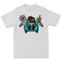 Dove Grey texas truck Premium Tee - CowhideDigitalArt