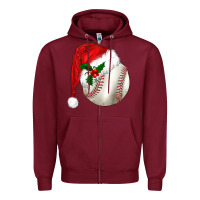 Burgundy christmas sports Zipper Hoodie - BarkalooDesign