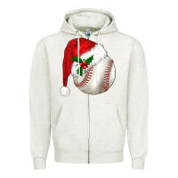 Oatmeal Heather christmas sports Zipper Hoodie - BarkalooDesign