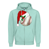 Seafoam christmas sports Zipper Hoodie - BarkalooDesign