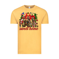 Vintage Mustard Army Christmas home sweet home Vintage Tee - NancyCooperArtShop