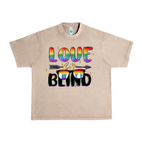 French Oak love is blind Urban Heavy Tee - MaliasSmallBusiness