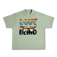 Oil Green love is blind Urban Heavy Tee - MaliasSmallBusiness