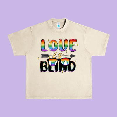 Love Is Blind Urban Heavy Tee Designed By Maliassmallbusiness