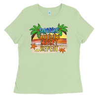 Matcha sunrise sunburn sunset repeat2 Ladies Tee - JahusDesignShop