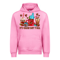 Fuchsia Pink American Football Coffee Cup Urban Hoodie - FaDigitalArtStudio