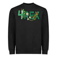Black four rex Heavyweight Sweatshirt - MaliasSmallBusiness