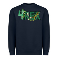 Navy four rex Heavyweight Sweatshirt - MaliasSmallBusiness