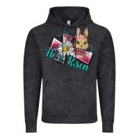Vintage Black he is risen cross rabbit Vintage Hoodie - BarkalooDesign