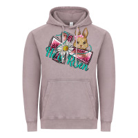 Vintage Zinc he is risen cross rabbit Vintage Hoodie - BarkalooDesign