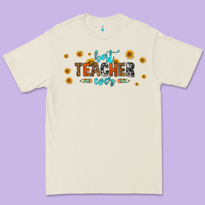 Best Teacher Ever 16oz Libbey Glass Premium Tee Designed By Hra Design Shop
