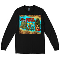Black pack your bags Long Sleeve Tee - NancyCooperArtShop