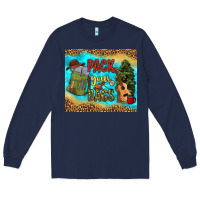 Navy pack your bags Long Sleeve Tee - NancyCooperArtShop