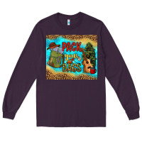 Plum pack your bags Long Sleeve Tee - NancyCooperArtShop