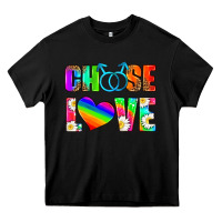 Black choose love (gay) Heavy Core Tee - HRA Design Shop