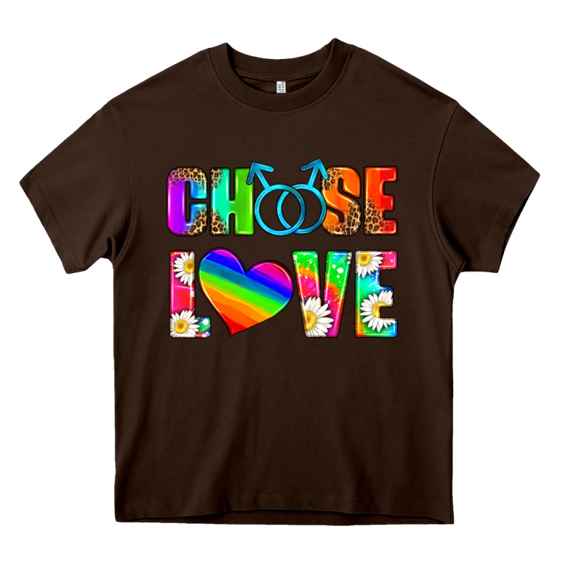 Choose Love (gay) Heavy Core Tee by HRA Design Shop | Teevron