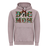 Vintage Zinc Western Christmas Dog Mom St Bernard Vintage Hoodie - RanaPortraitStore