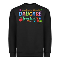 Black somebody's favorite daycare teacher Heavyweight Sweatshirt - MaliasSmallBusiness