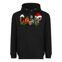 Black Christmas camp Heavyweight Hoodie - NancyCooperArtShop