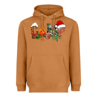 Meerkat Christmas camp Heavyweight Hoodie - NancyCooperArtShop