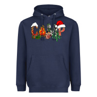Navy Christmas camp Heavyweight Hoodie - NancyCooperArtShop