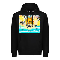 Black sunny vibes Premium Hoodie - TumblerDesignByShophia