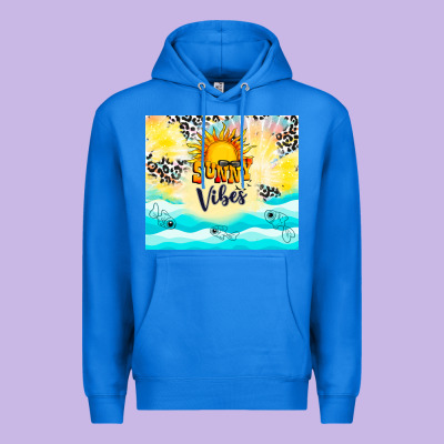 Sunny Vibes Premium Hoodie Designed By Tumblerdesignbyshophia