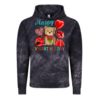 Cloud Black happy valentines day Vintage Hoodie - NancyCooperArtShop
