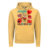 Vintage Mustard happy valentines day Vintage Hoodie - NancyCooperArtShop