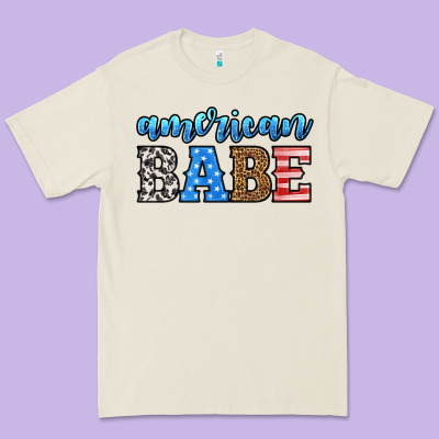 American Babe Premium Tee Designed By Hra Design Shop