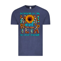 Vintage Denim god gifted me two titles mom and teta and i rock t Vintage Tee - JahusDesignShop