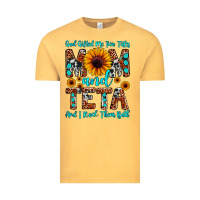 Vintage Mustard god gifted me two titles mom and teta and i rock t Vintage Tee - JahusDesignShop