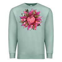 Seafoam breast cancer sunflower Premium Sweatshirt - texasbilliewilder