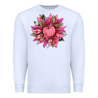White breast cancer sunflower Premium Sweatshirt - texasbilliewilder
