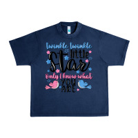 Navy twinkle twinkle little star Urban Heavy Tee - MaliasSmallBusiness