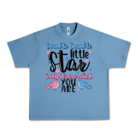 Pebble Blue twinkle twinkle little star Urban Heavy Tee - MaliasSmallBusiness