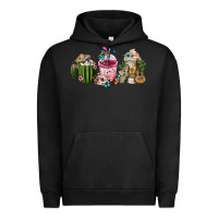 Pigment Black Mexican Day Of The Dead Coffee Cups Urban Hoodie - FaDigitalArtStudio