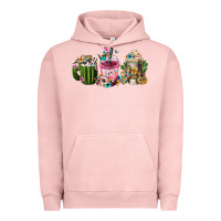 Pigment Salmon Mexican Day Of The Dead Coffee Cups Urban Hoodie - FaDigitalArtStudio