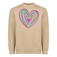 Mushroom valentine's day colorful heart Heavyweight Sweatshirt - MaliasSmallBusiness