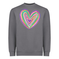 Storm valentine's day colorful heart Heavyweight Sweatshirt - MaliasSmallBusiness
