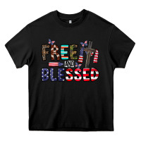 Black free and blessed Heavy Core Tee - CowhideDigitalArt