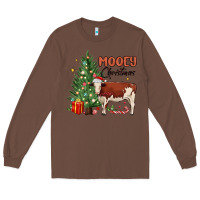 Chestnut mooey christmas Long Sleeve Tee - MaliasSmallBusiness