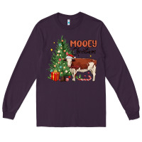 Plum mooey christmas Long Sleeve Tee - MaliasSmallBusiness