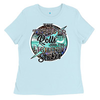 Baby Blue the thunder rolls and the lightnin strikes Ladies Tee - SublimationCraftShop