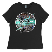 Black the thunder rolls and the lightnin strikes Ladies Tee - SublimationCraftShop
