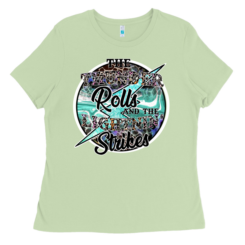 The Thunder Rolls And The Lightnin Strikes Ladies Tee by SublimationCraftShop | Teevron
