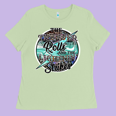 The Thunder Rolls And The Lightnin Strikes Ladies Tee Designed By Sublimationcraftshop