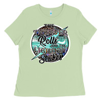 Matcha the thunder rolls and the lightnin strikes Ladies Tee - SublimationCraftShop