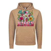 Vintage Coffee he is risen cross easter Vintage Hoodie - BarkalooDesign