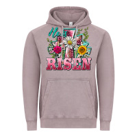 Vintage Zinc he is risen cross easter Vintage Hoodie - BarkalooDesign